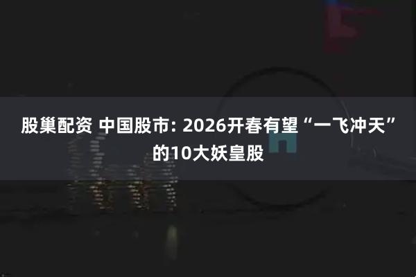 股巢配资 中国股市: 2026开春有望“一飞冲天”的10大妖皇股